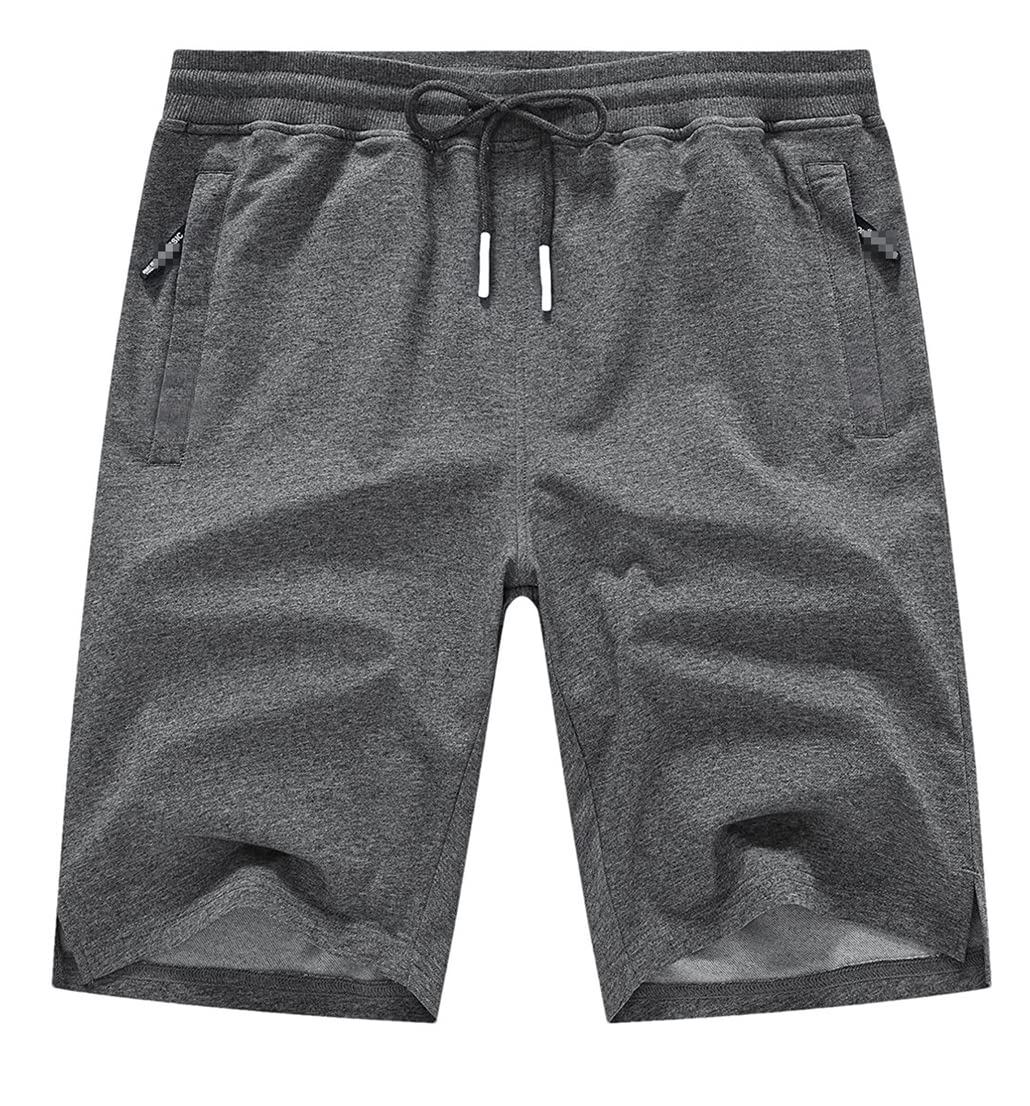 Męskie spodenki ze sznurkiem bawełniane slim fit elastyczne spodenki sportowe męskie codzienne spodnie dresowe do biegania odzież męska, Ciemna9, 40W