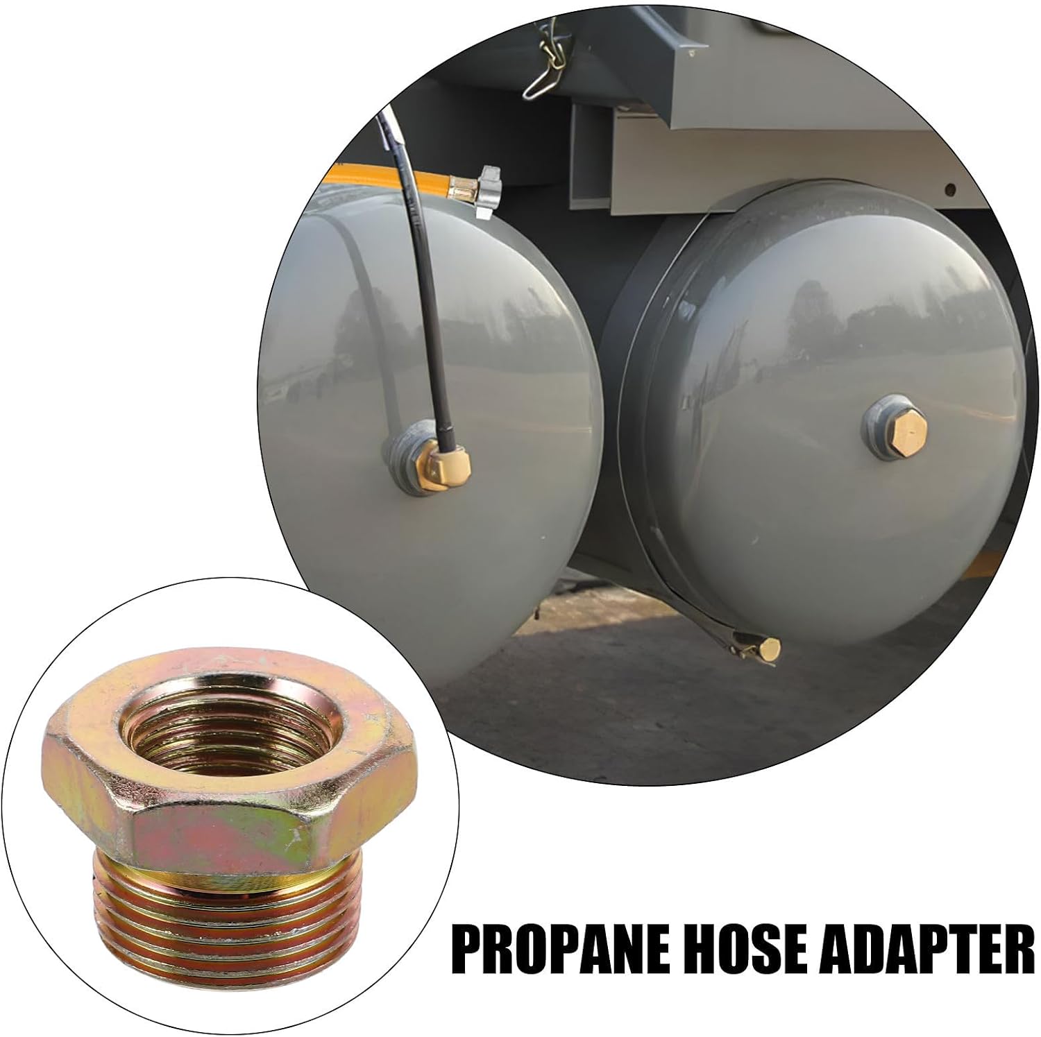 KOMBIUDA Propane Tank Adapter Air Blowing Valve Metal Gas Connector with Safety and Reliability Features for Cleaning and Painting Applications