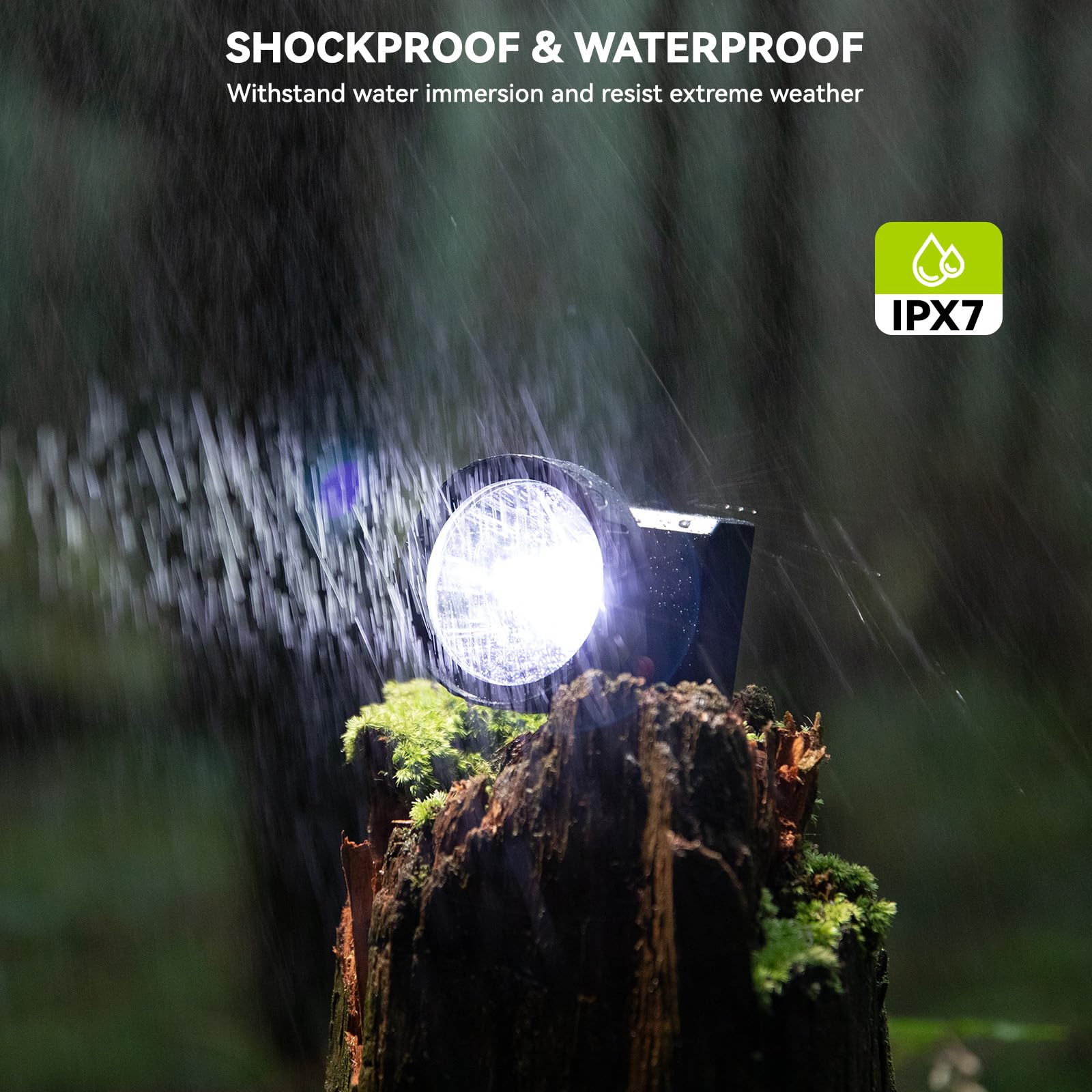 GearOZ - Luces LED de caza regulables de 4 W, 25000 lux (200 lm), linterna frontal de caza IPX5, impermeable, recargable, camping, senderismo, pesca, luz brillante, 4 filtros ópticos para coon, coyote
