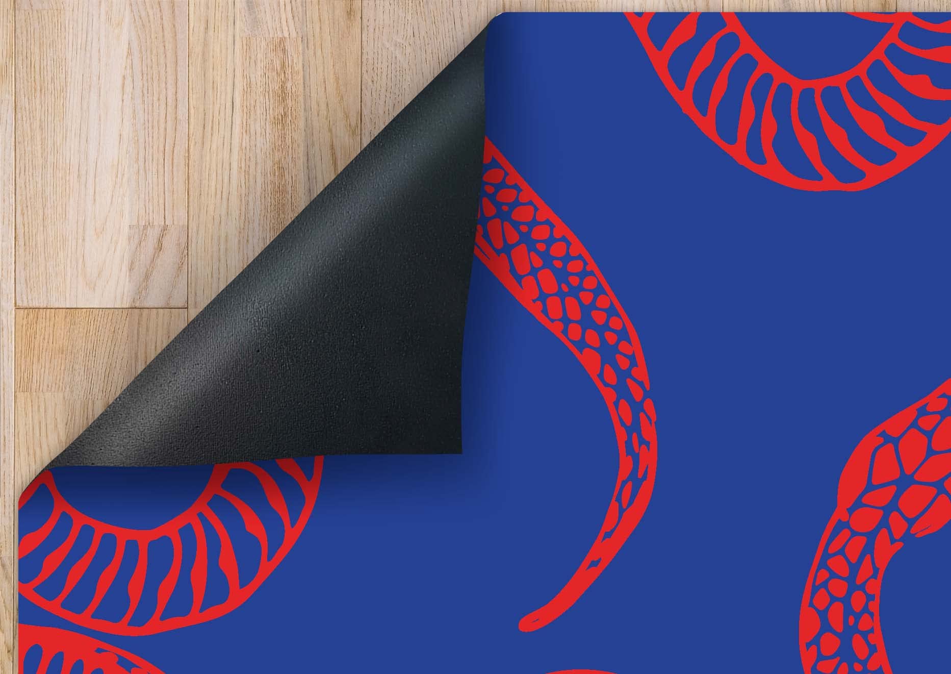Tapis Vinyle du Sol Cuisine Salon - Différentes Tailles - (Serpents 60x120 cm)