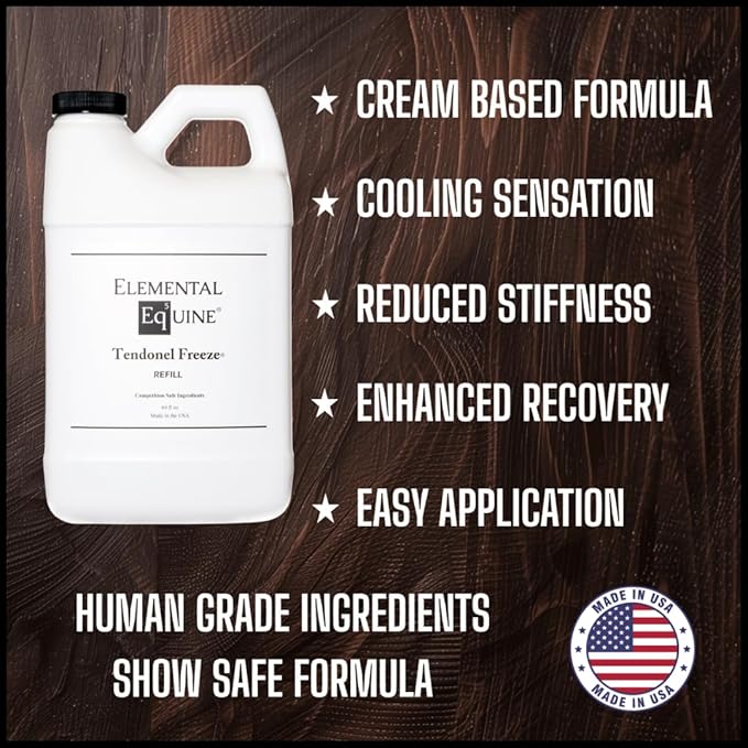 Elemental Equine Tendonel Freeze 64oz Linimento para Caballos miniatura 4