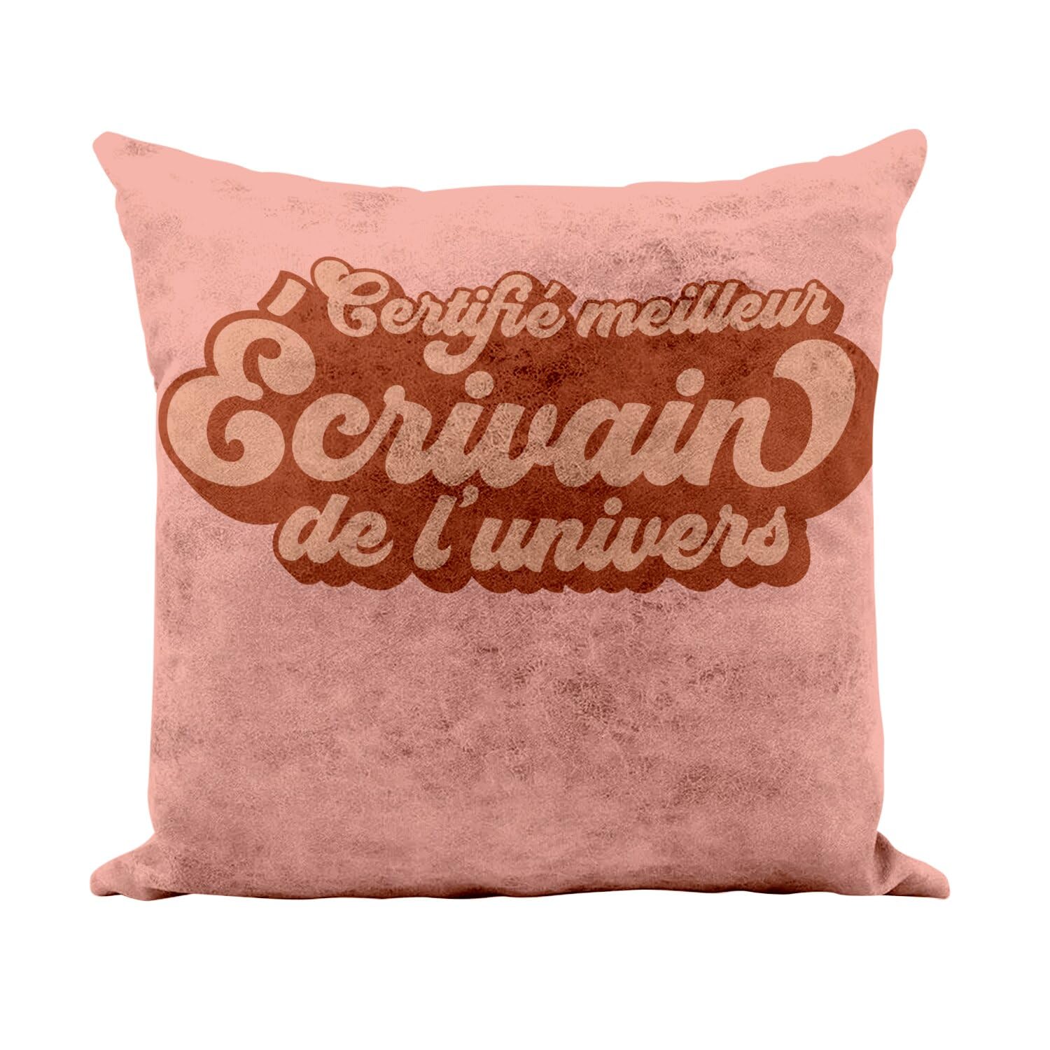 Coussin rose de litterature ideal pour coin lecture cosy et poerie