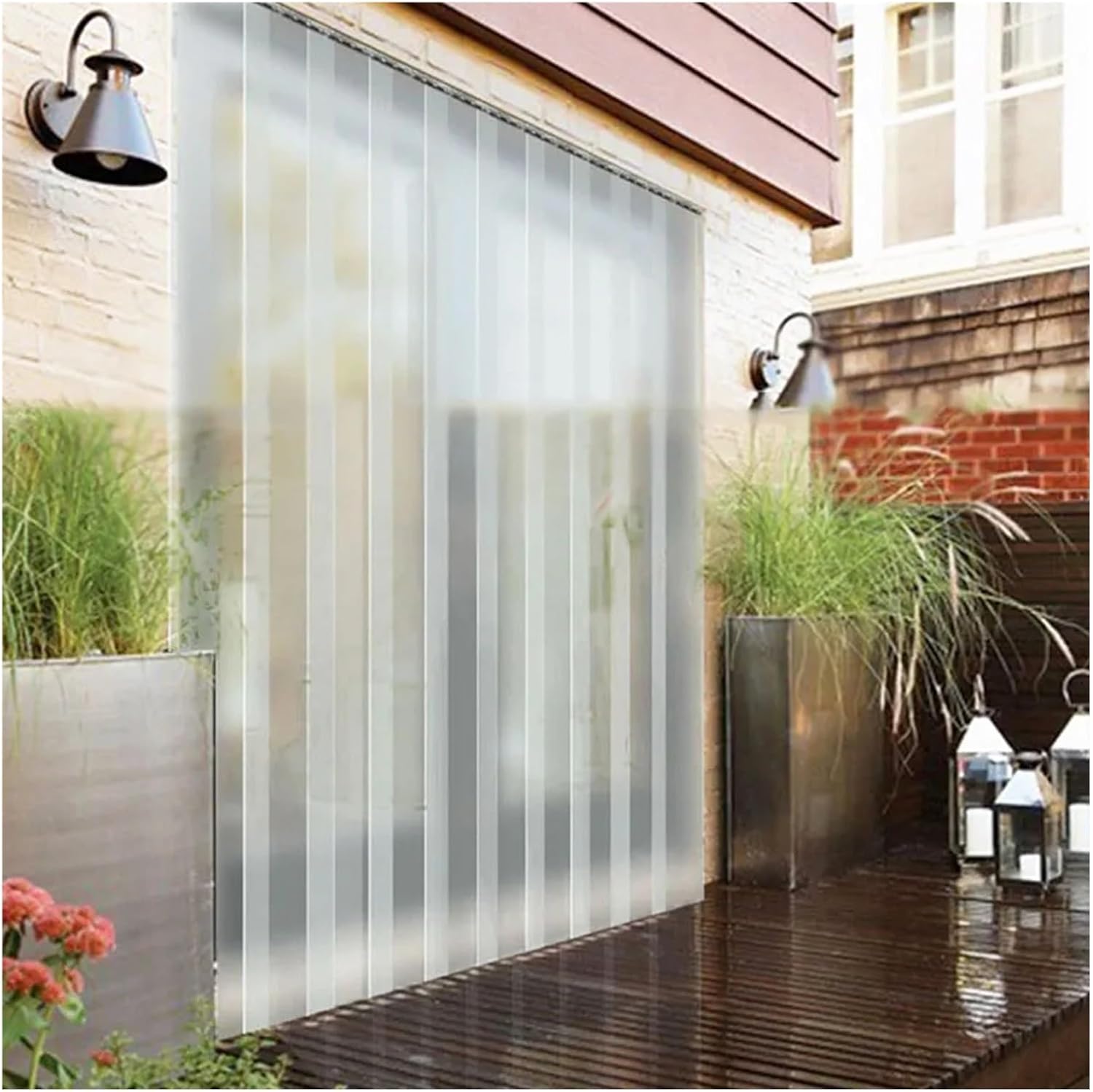 Clear PVC Strip Curtain - Smooth Plastic Door Curtain for All Seasons, Ideal for Factory, Warehouse, Freezer - Durable, Flexible, Easy Install, Enhanced Softness