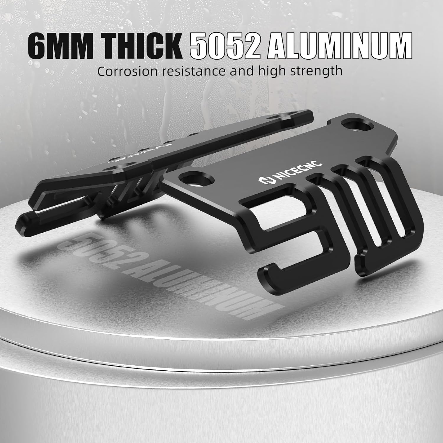 NICECNC Black Tie Down Brackets Compatible with Honda CRF1100L Africa Twin 2020-2025, CRF1100L Africa Twin Adventure Sports 2020-2025, Replacement for 50725-MKS-E00ZA and 50715-MLN-E00ZA