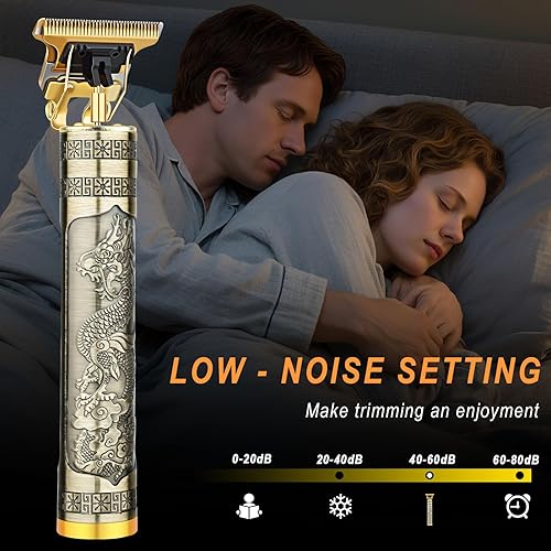 Miniatura 6 de Professional Hair Trimmer for Men, Beard Trimmer Hair Clippers for Men, Hair Clippers with 4 Limit Combs, Cordless Rechargeable Hair Trimmer Metal