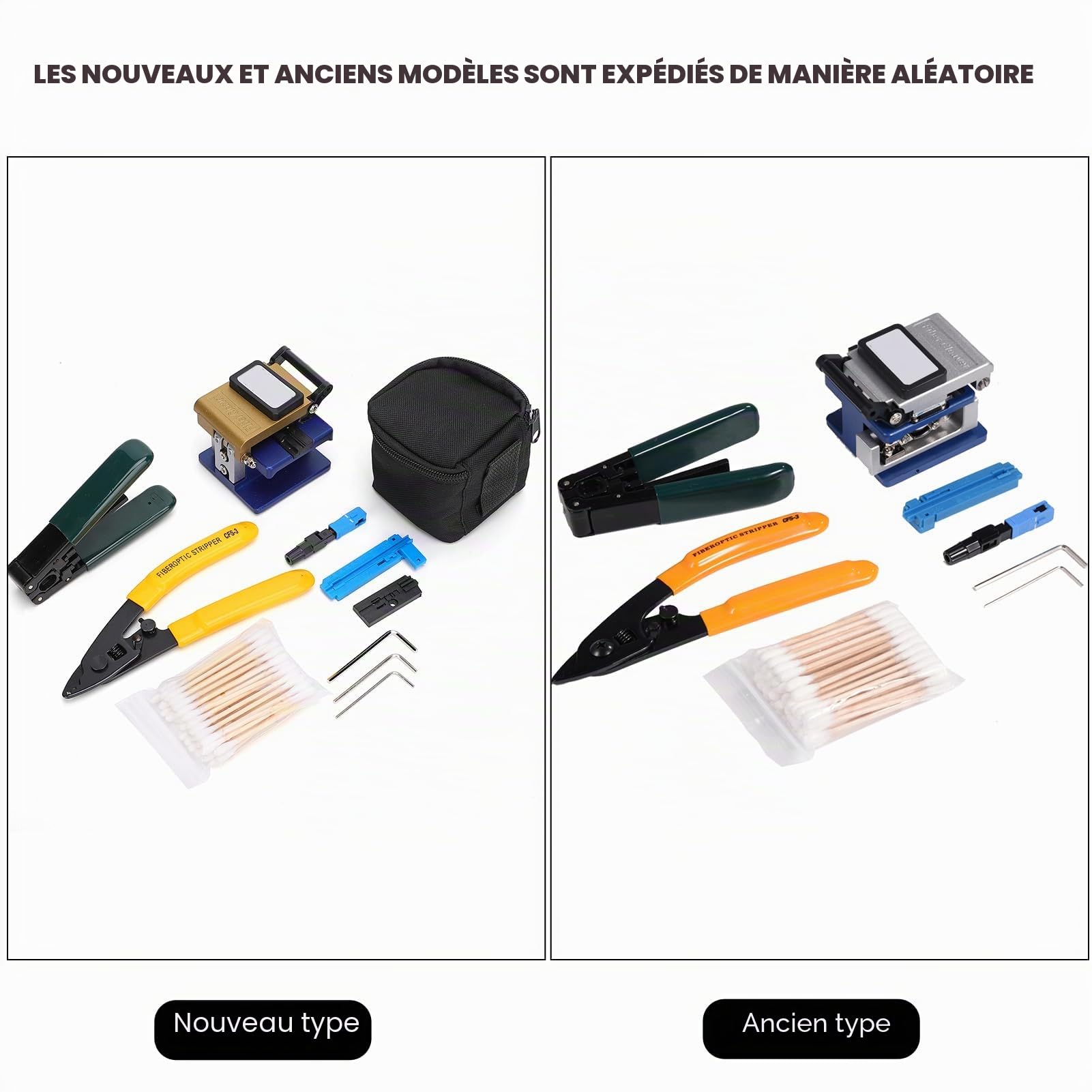 Kit d'outils de dnudage de fibre optique FTTH jonctions avec ensemble de joint de fibre FC-6S FTTH