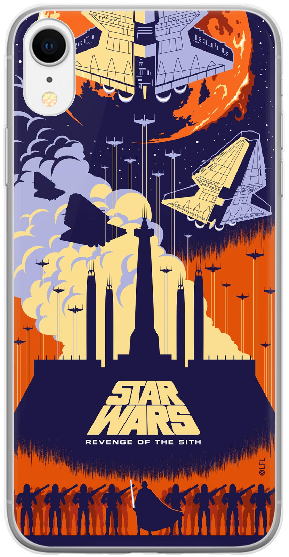 ERT GROUP mobile phone case for Apple Iphone XR original and officially Licensed Star Wars pattern 030 optimally adapted to the shape of the mobile phone, case made of TPU