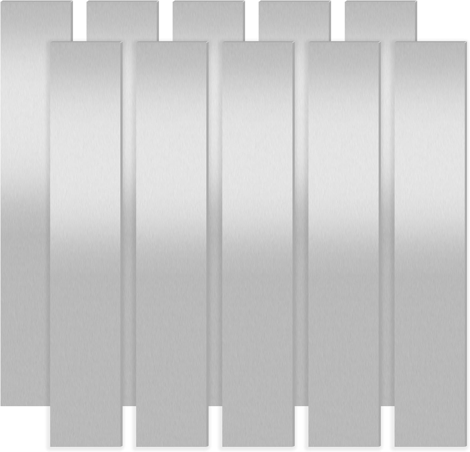 10PCS 155 * 25 * 0.2MM 304 Stainless Steel Metal Shim Stock 304 Stainless Steel Strips Metal Shims for DIY Handicrafts Jewelry Model Crafts Repairs Electrical