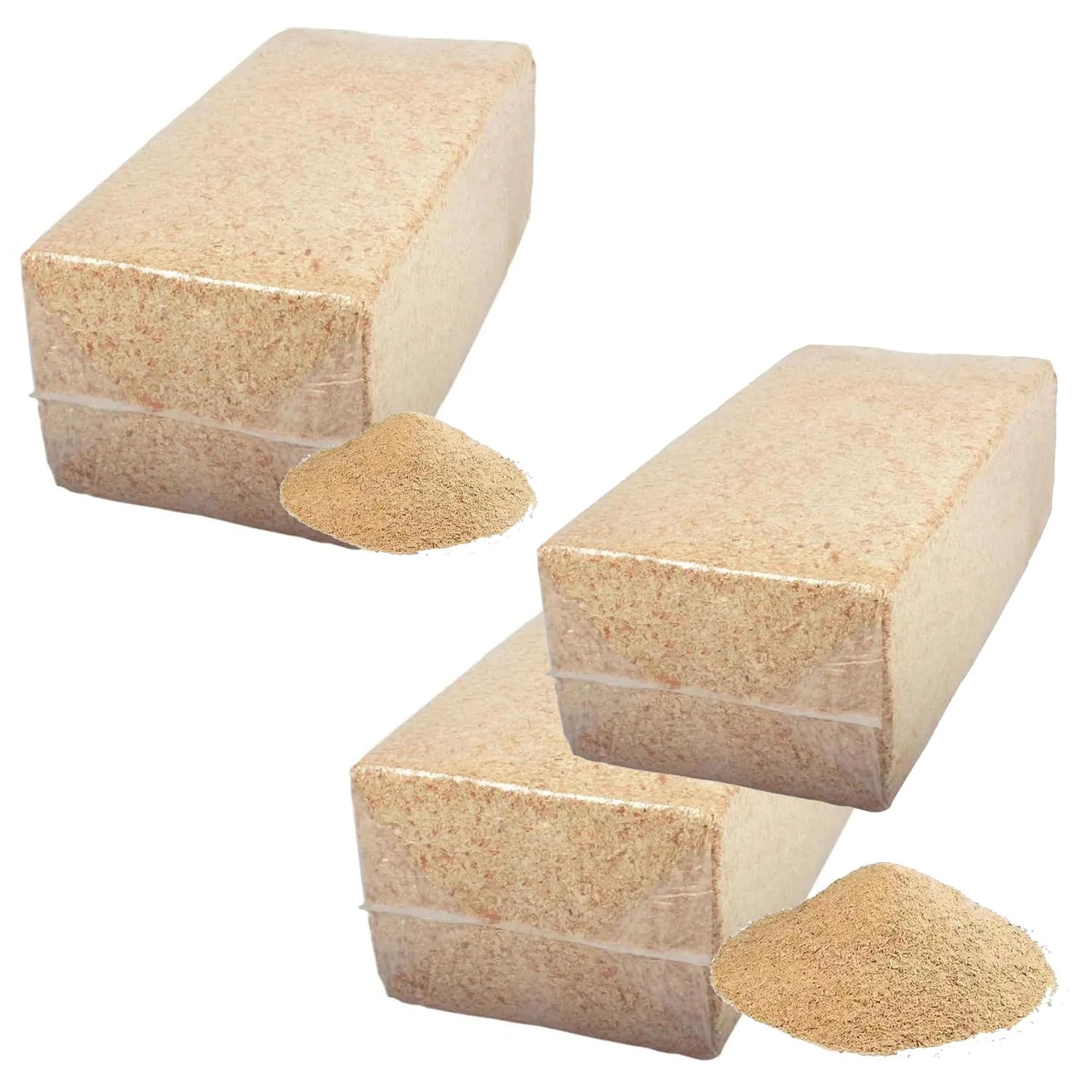 20kg Non-Abrasive Sawdust Compressed Wood Shavings Ideal For Animal Pet Bedding (1 Bag (20KG))