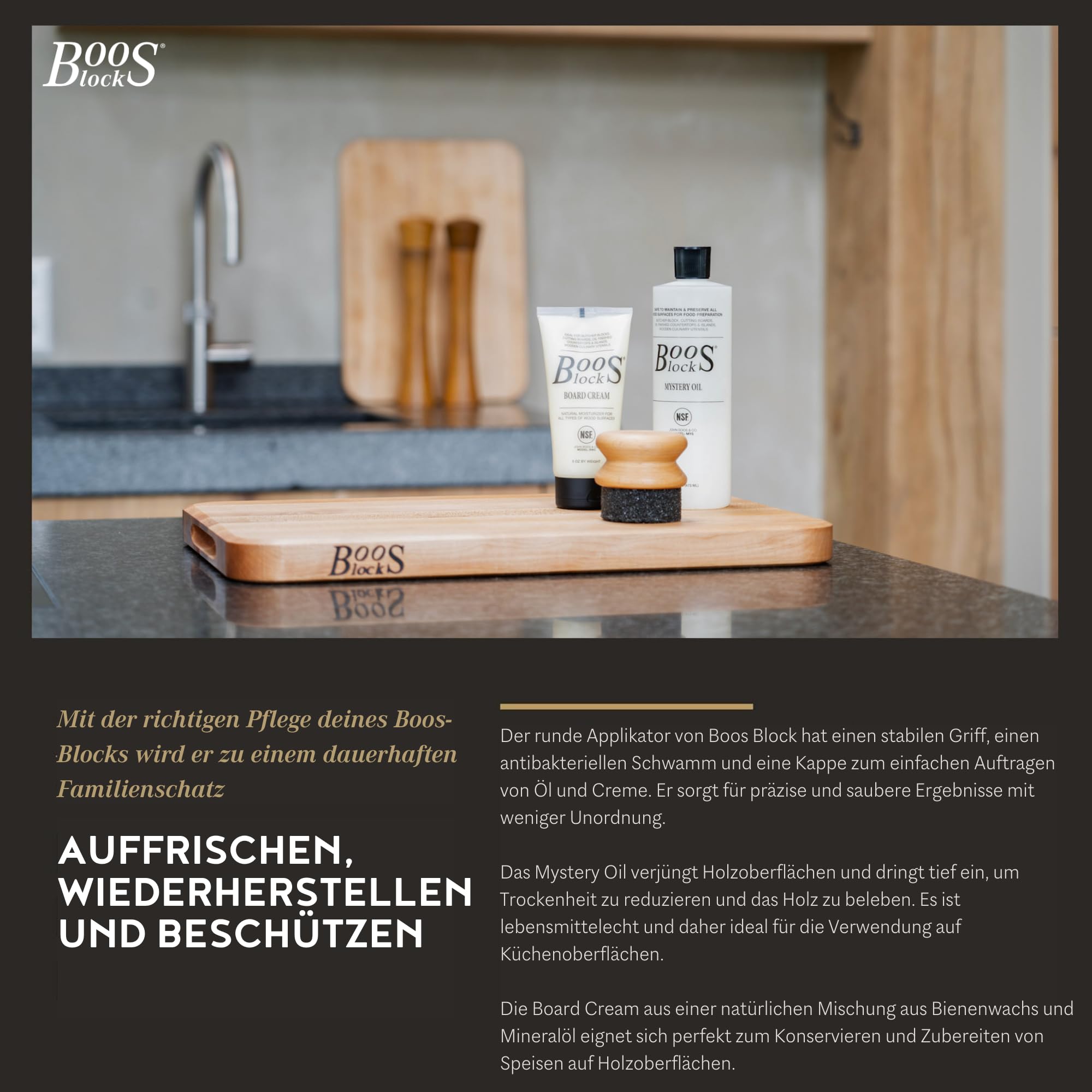 Boos Block Profi Schneidebrett Gross - 45,7 x 30,5 x 3,2 CM - Brotzeitbrett | Ahorn Schneidebrett Holz - Servierbrett Holz - Schneidebrett Antibakteriell - Vesperbrett Holz