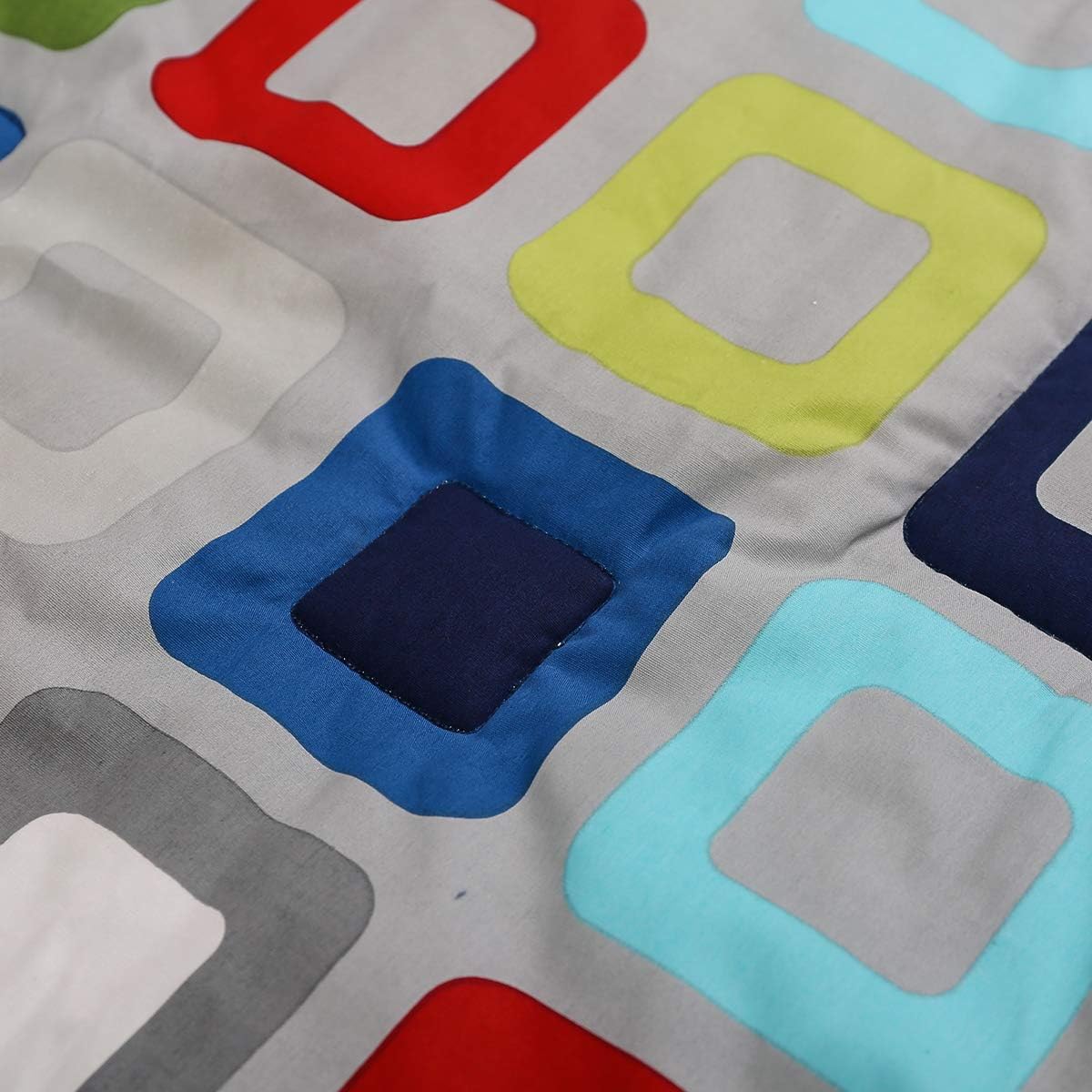 2 PCs Navy Blue Geometry Nursery Crib Bedding Set Quilt + Fitted Sheet Baby Boy Geometric Pattern Cot Bedding Set