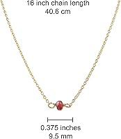 Vista 200 de Gargantilla de piedra natal – Regalo de cumpleaños, regalo para niña, mujer, amiga, hija, esposa, mamá, ella, joyas de piedras preciosas para uso