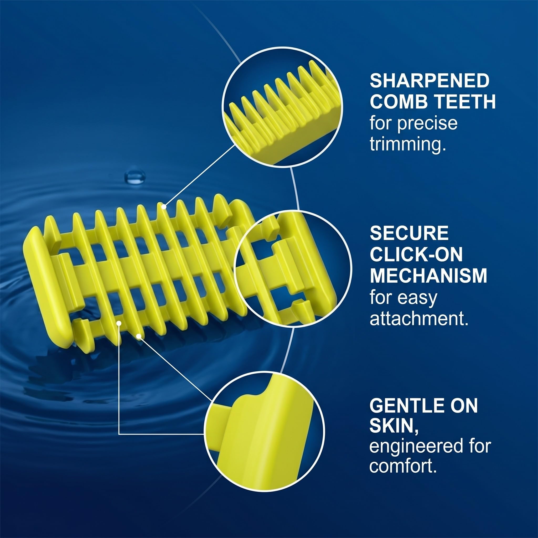 4 pcs per oneblade, Pettini per Rasoio Corpo, Pettini da Barba, Shaver Body Hair Guards, Pettini per Pelle e Corpo, per QP25XX/QP26XX/QP65XX/QP66XX