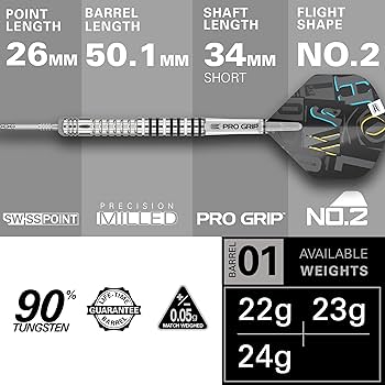 Target Darts Chris Dobey G1 22G% 90 Tungsten İsviçre Noktası Çelik Target Darts Chris Dobey G1 22G% 90 Tungsten İsviçre Noktası Çelik