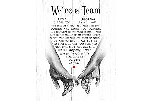 We're a Team - Inspirational Love & Marriage Wall Art Decor