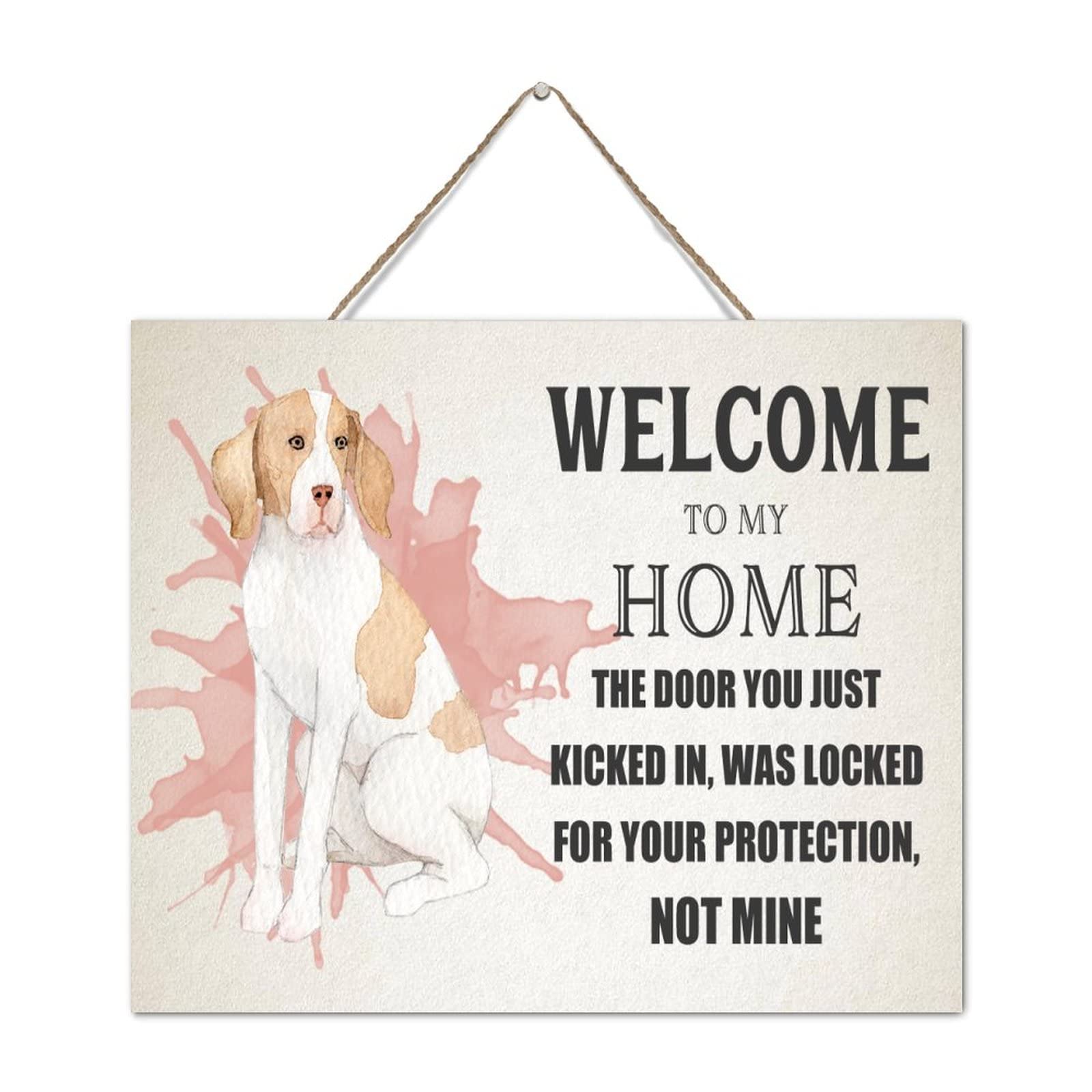 Panneau mural bois rustique Welcome To My Home décoration d'intérieur pour bureau et maison