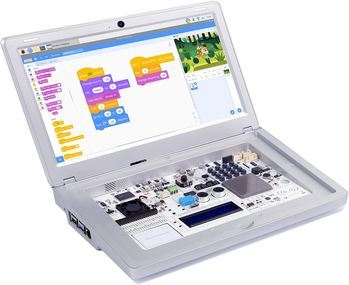 Amazon.com: Raspberry Pi Kit, Raspberry Pi 4 Laptop, CrowPi2 ...