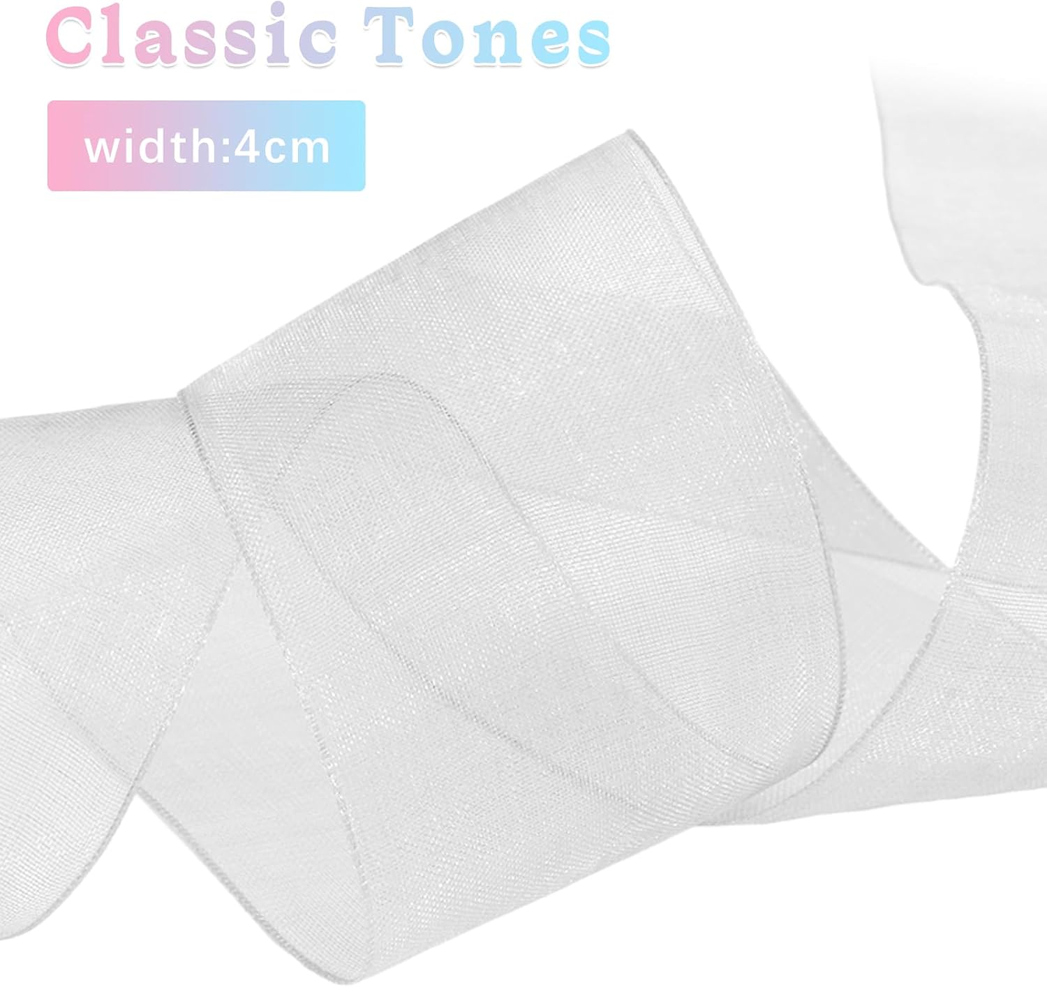 4cm Wide Satin Ribbon Laces, Oversized Sheer Bow Shoe Laces, Tulle Snow Yarn Organza Shoelaces for Sneakers