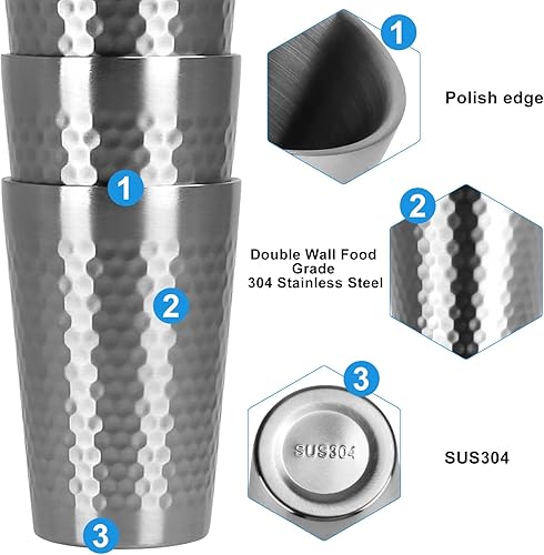 Miniatura 3 de Yummy Sam Tazas de café aisladas con pajitas y tapas, vasos de acero inoxidable de doble pared aptos para lavavajillas, taza térmica de metal