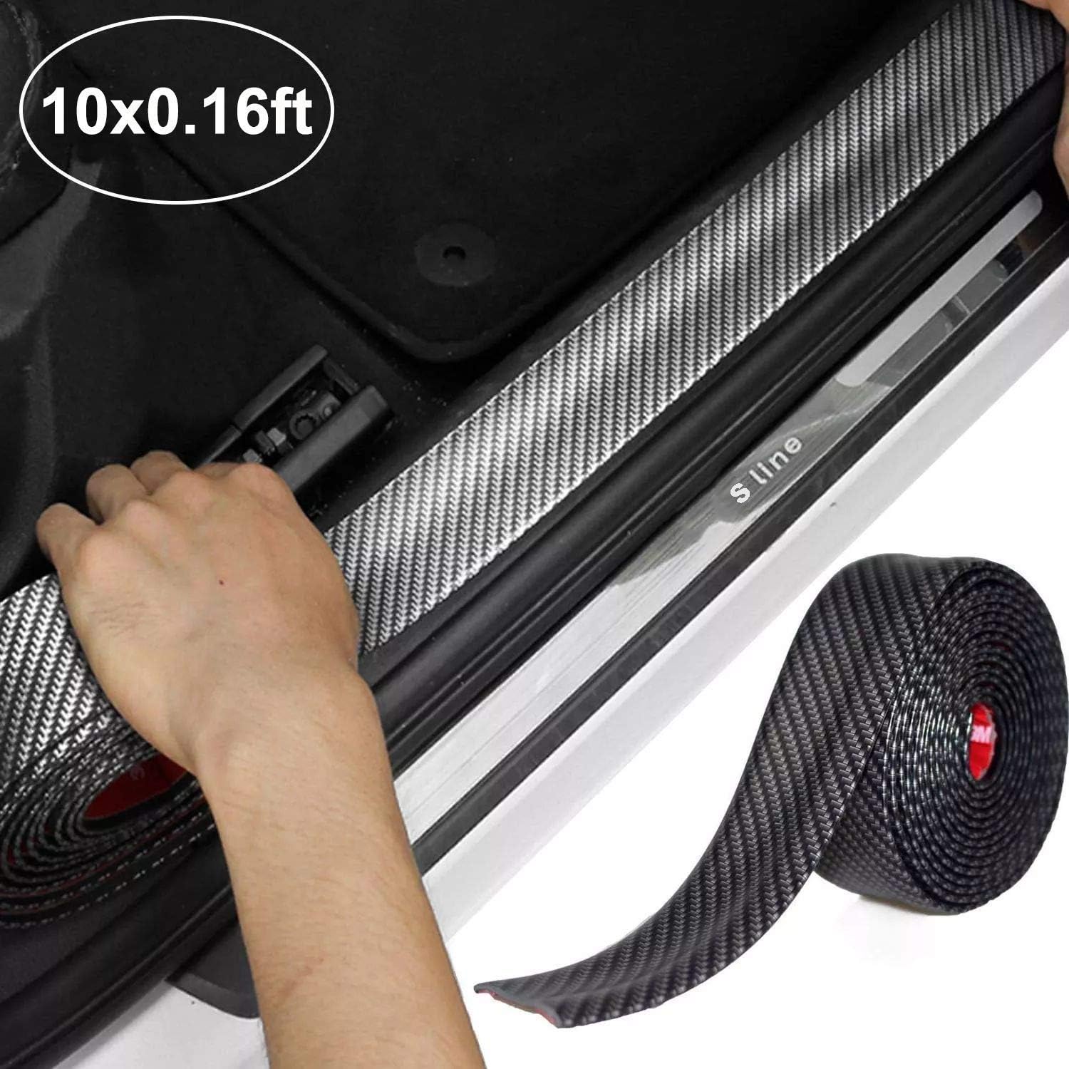 SEAMETAL Car Door Sill Protector Guard ,Rear Bumper Protector Guard Universal 10x0.15ft