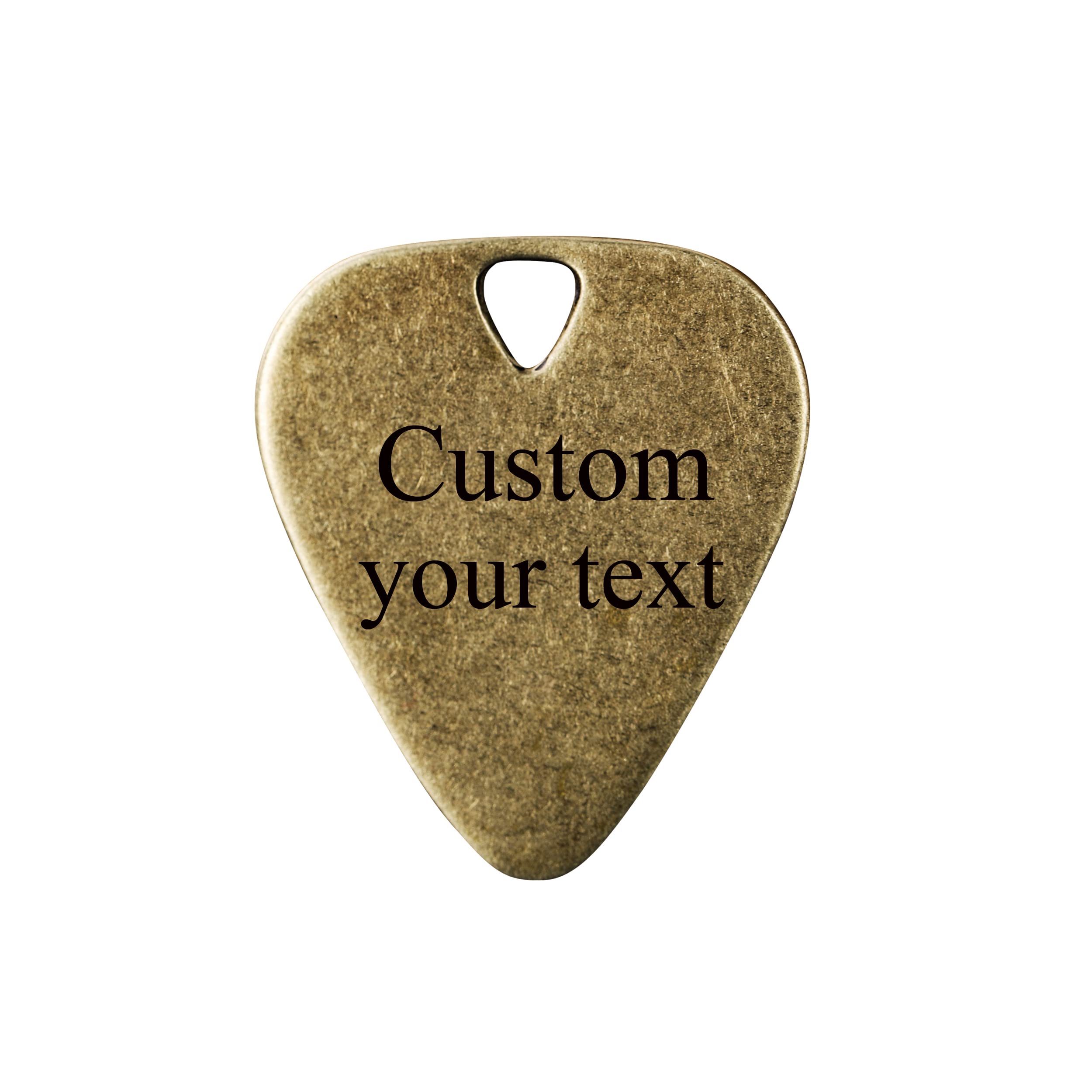 Guitar Pick Engraved Your Own TEXT Your Message Father Grandpa Handstamped Boyfriend Husband Fiance Musician Gift(Engrave Your Text)
