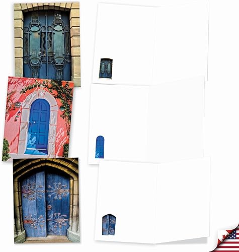 Miniatura 25 de The Best Card Company 20 Assorted Blank Notes Bulk Box Set 4 x 5.12 Inch with Envelopes (10 Designs, 2 Each) Bold Bouquets AM10345OCB-B2x10