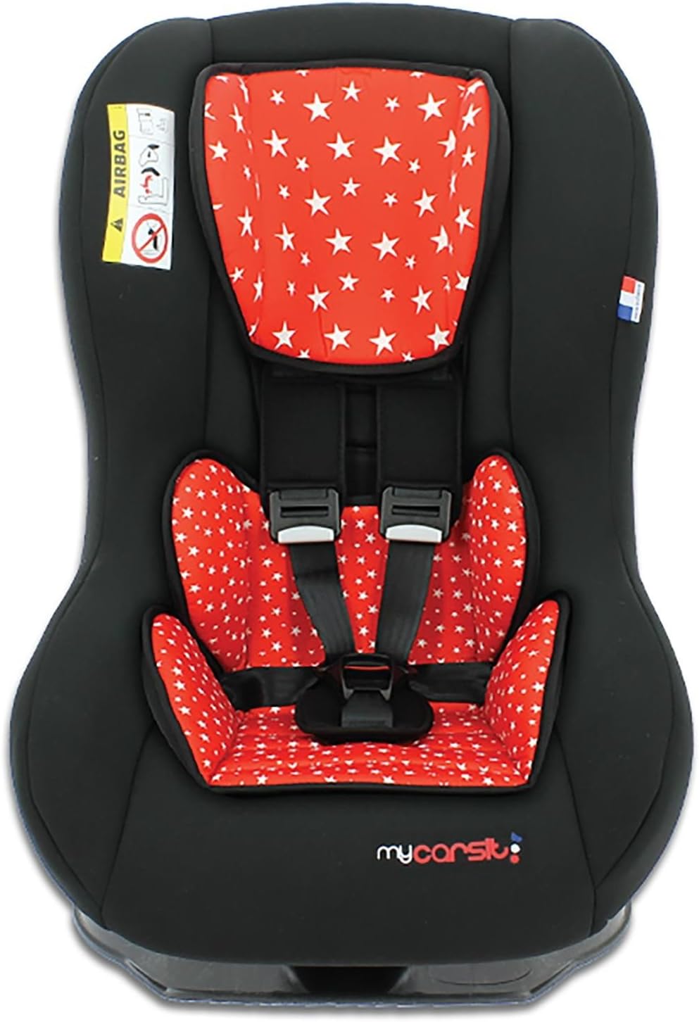 Car seat Group 0+/1 (0-18kg) - Made in France - 3 Stars Test ADAC - Side Protections - Reclining Seat-Approved ECE R44/04.