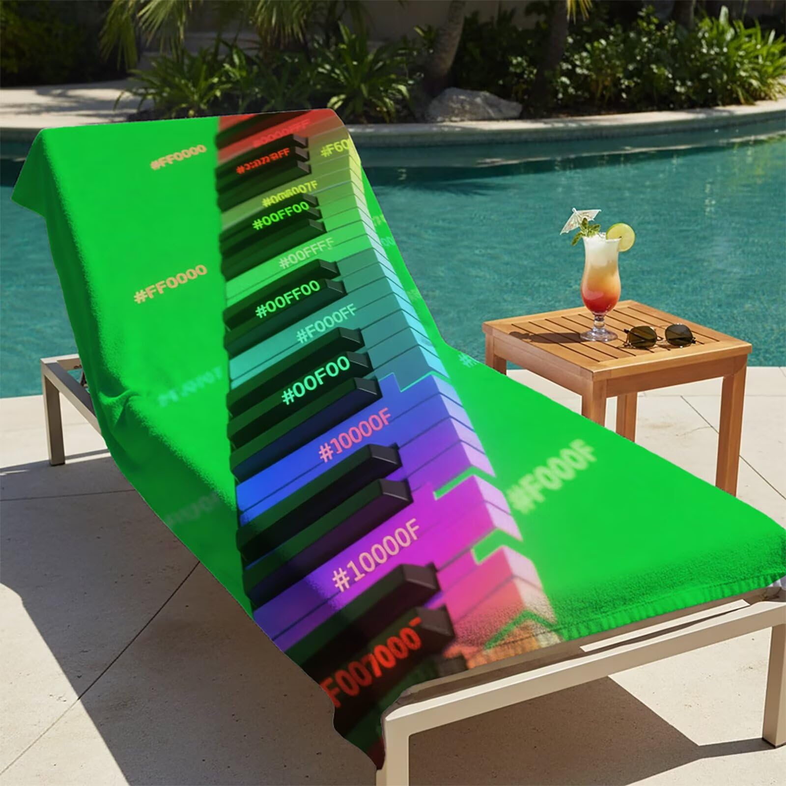 Toalla Playa Piano, Toalla Playa Grande 220x100cm Suave Cómodo y Absorbente para Vacaciones Imprescindibles para Viajar, Toallas Gimnasio para Yoga Gym Spa Sauna Baños Regalo Mujere Abstracto LSTJ0011