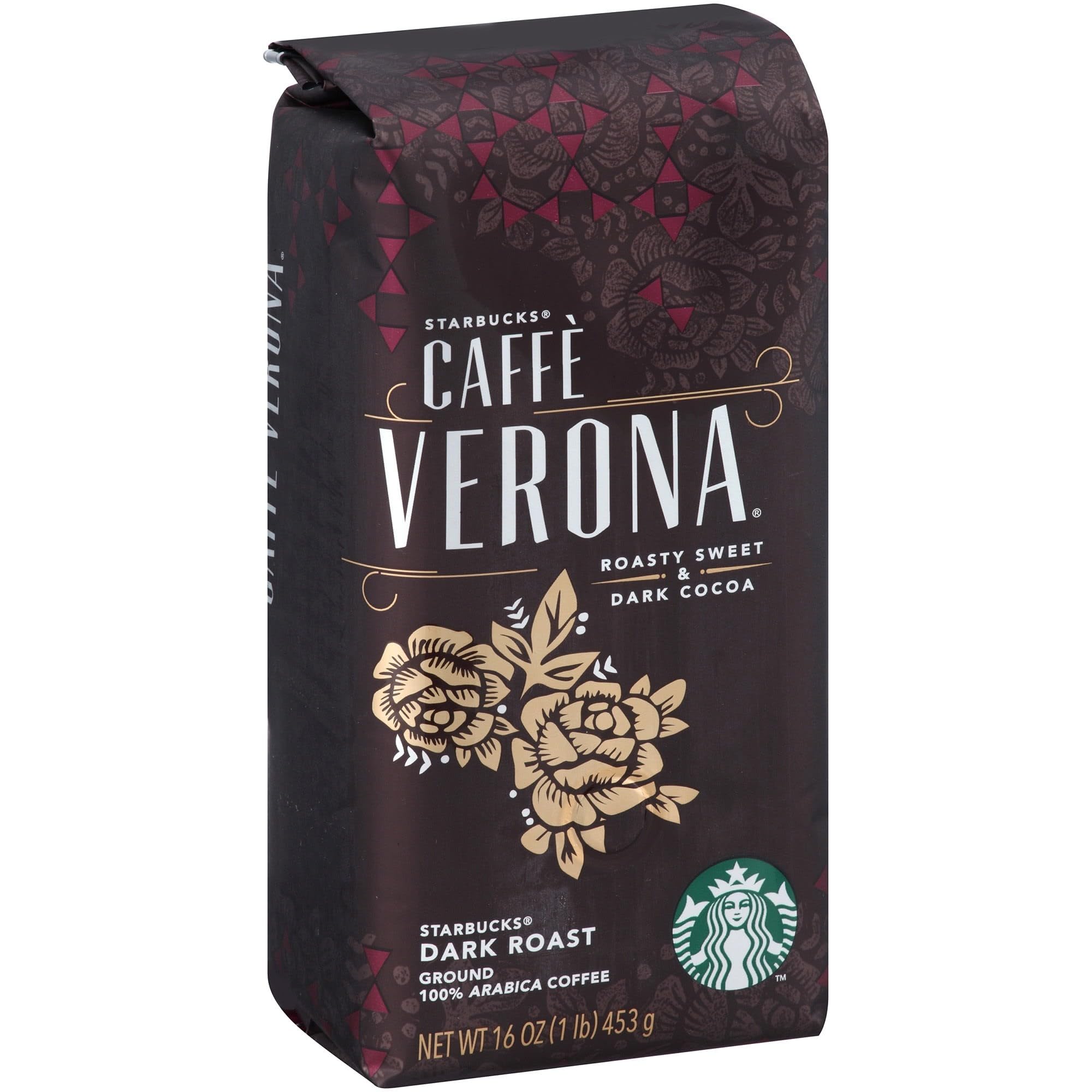 Amazon.com : Starbucks Caffe Verona Dark Roast Ground Coffee
