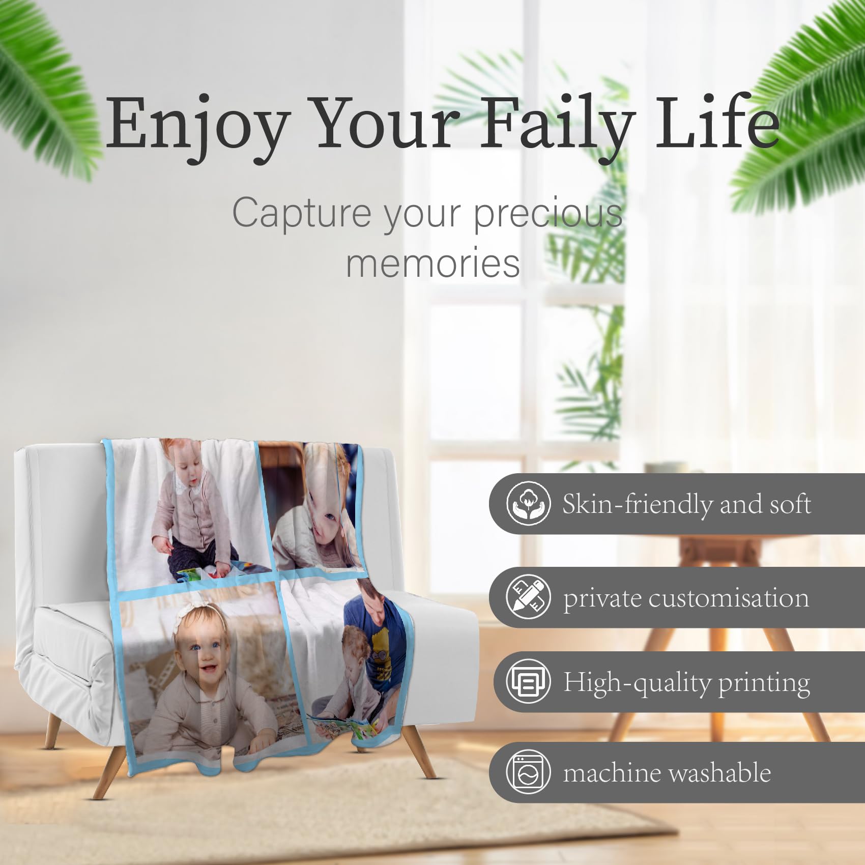 Coperta Personalizzata Con Foto - Plaid In Flanella Morbida, Regalo Ideale Per Famiglia E Amici, Multiple Misure E Design - Foto 5