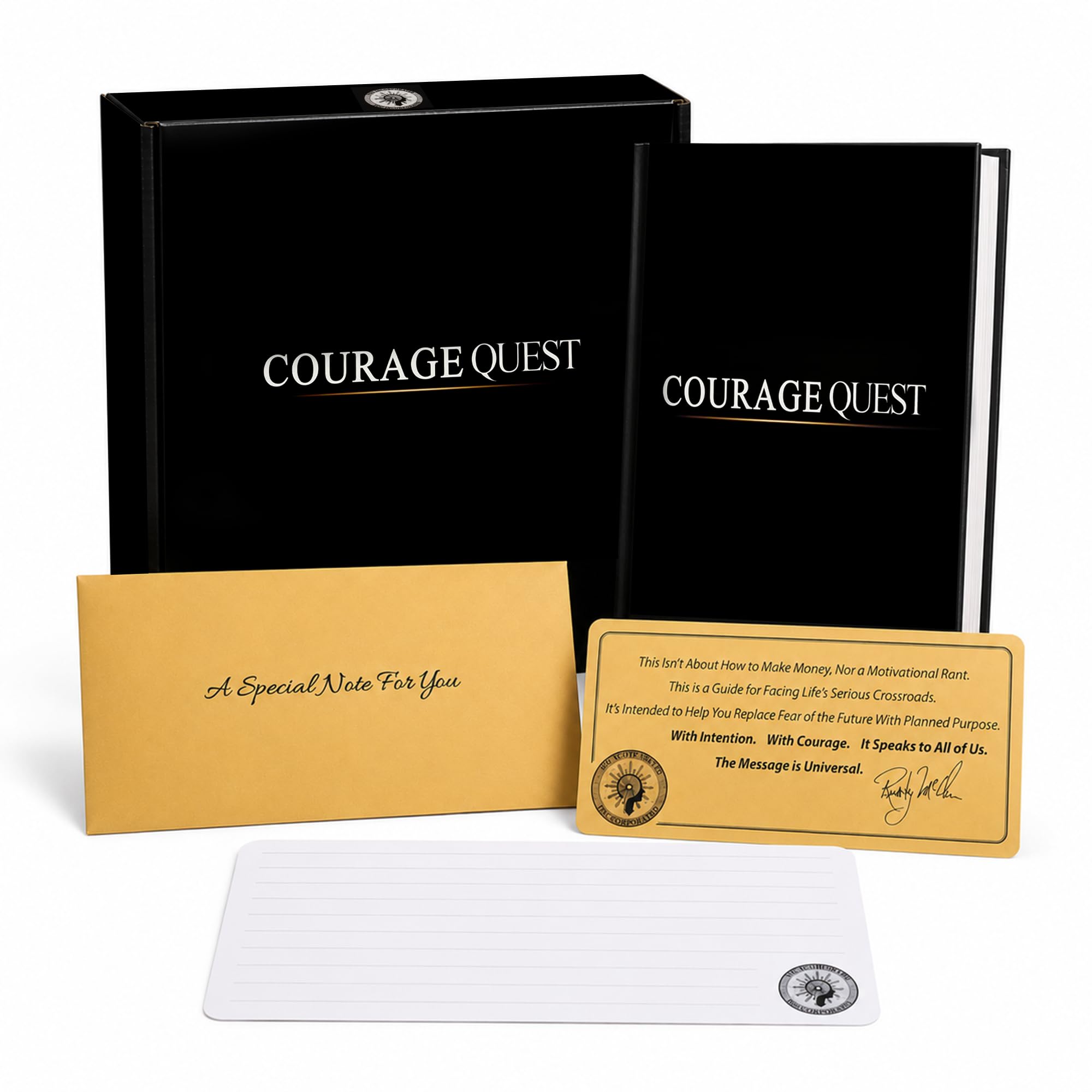 COURAGEQUEST: Gift Box - Ready-to-Give Gift for Men and Women | Book + Personal Letter + Envelope | By NYT Bestselling Author Rusty McClure