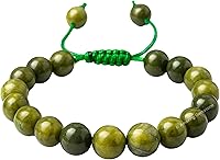 Vista 190 de Amazing Gemstone Crystal Bracelet for Women Men's Gifts - Protection Healing Crystal Bracelet - 8mm Gemstone Beaded Adjustable Bracelet Pulseras