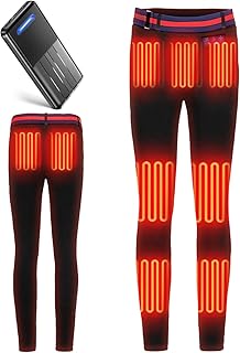 [Ｒｏｋｏｍｉ] 【前後9箇所発熱 ＆ 最高75℃】 電熱パンツ 加熱パンツ 22800mAhバッテリー付き ヒーターズボン レディース 日本製繊維ヒーター ロングパンツ USB給電 急速発熱 3段温度調整 防寒ズボン 裏起毛 取り外し可能なベ...