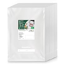 Bonsenkitchen Sacchetti Sottovuoto per Alimenti 100 Buste – 28 x 40 cm, Sottovuoto Alimenti Spesso Goffrato, per Macchine Sottovuoto e Macchine per Cottura Sous Vide, Senza BPA, VB3214