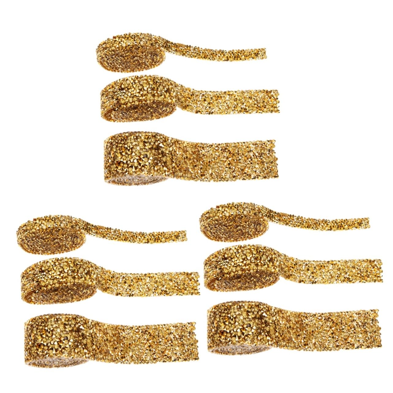 9stücke Strassband Roll Mit Heißkleber Glitzerndes Dekorationsmaterial Für Hochzeiten Und Partys Für Bastelprojekte Und Kreative Designs