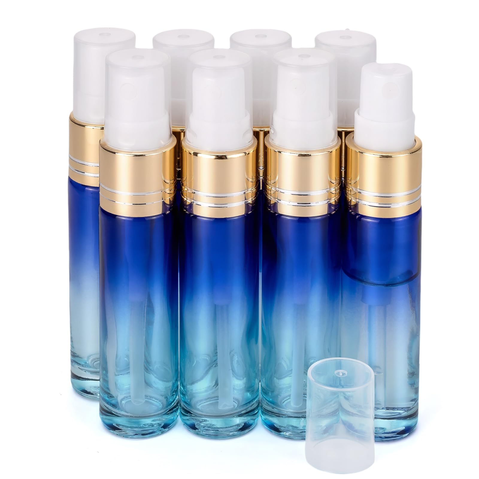 12 Stück Glas-Sprühflaschen - 10 Ml, Feiner Nebel, Für Parfüm & ätherische Öle