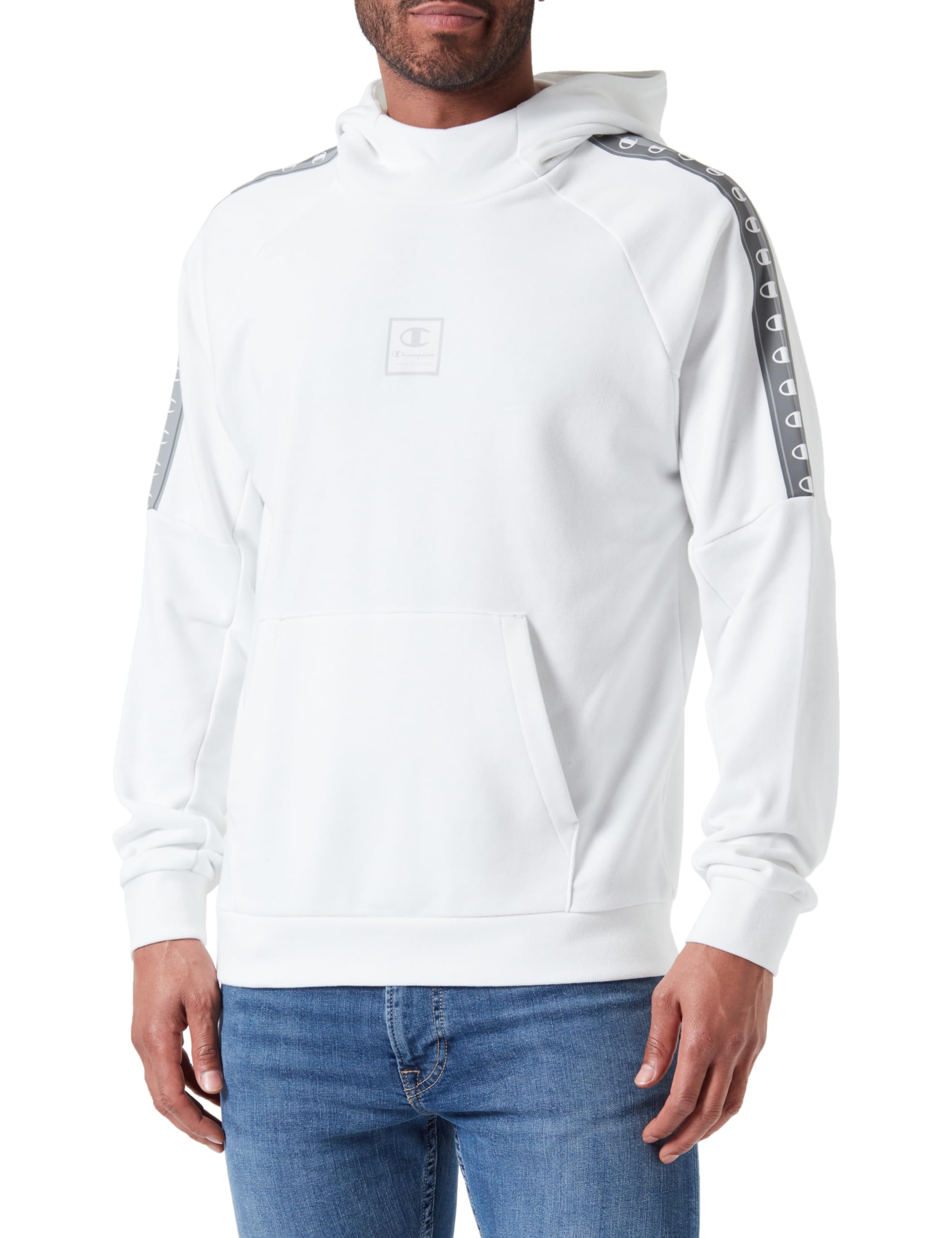 Champion Legacy Athleisure-Heavy Spring Terry Felpa con Cappuccio Uomo M Grigio Chiaro