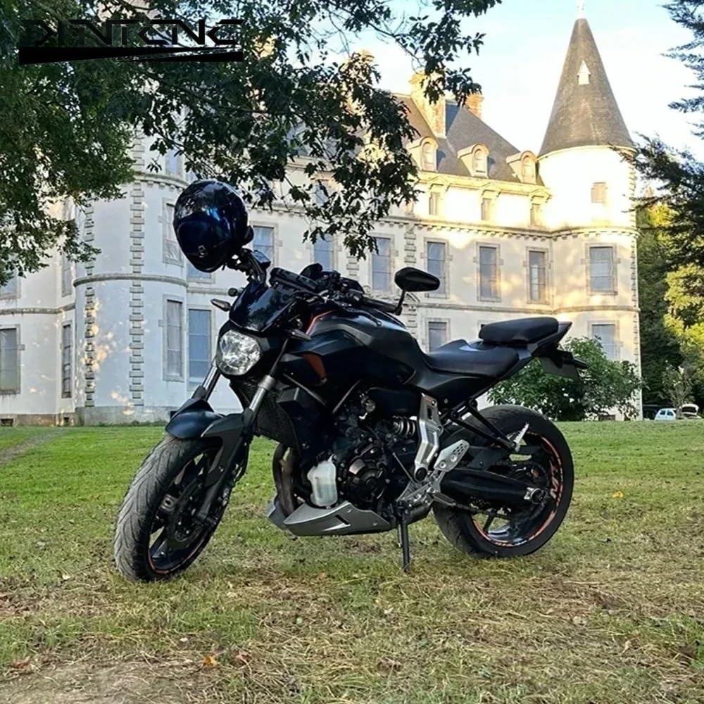 Do MT07 09 SP 10 Do XSR700 900 Moto Lusterko końcówkowe kierownicy | Lusterko Lewy prawy koniec kierownicy Obrót motocykla(Long)