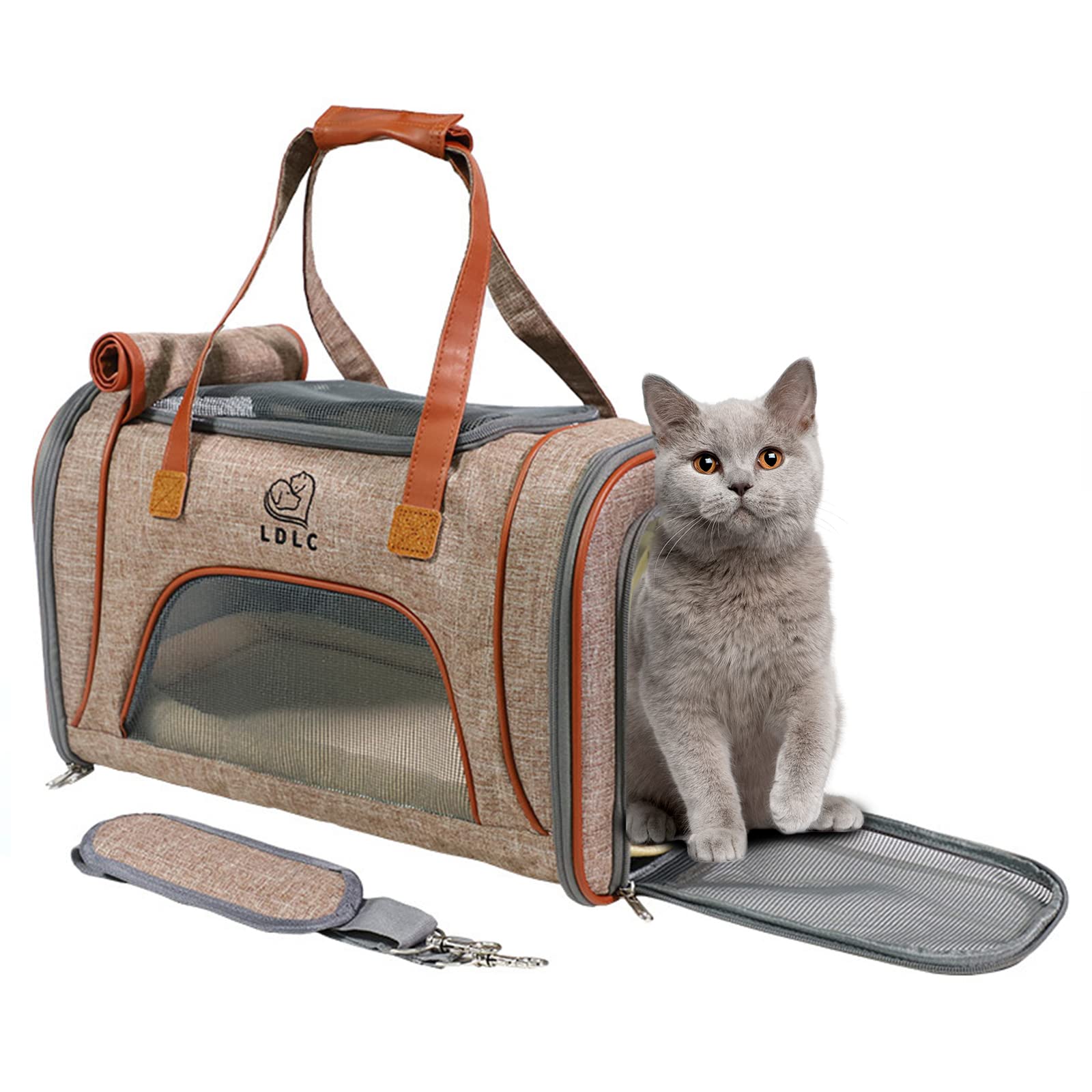 Transportin Perro Mediano Transportín Plegable Para Perros/gatos