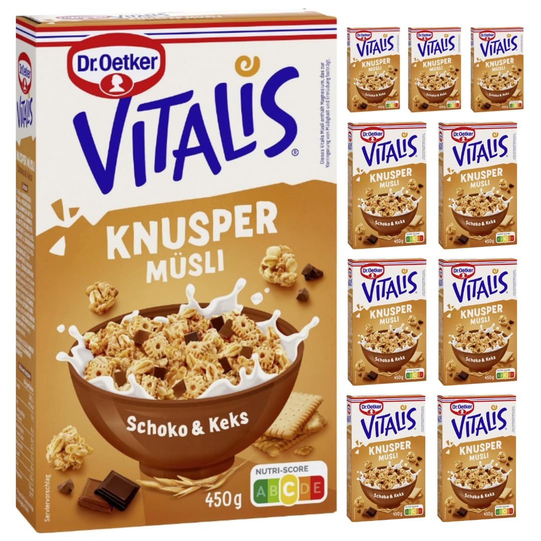 Knusper Müsli Schoko & Keks 450 g X 10 Packungen