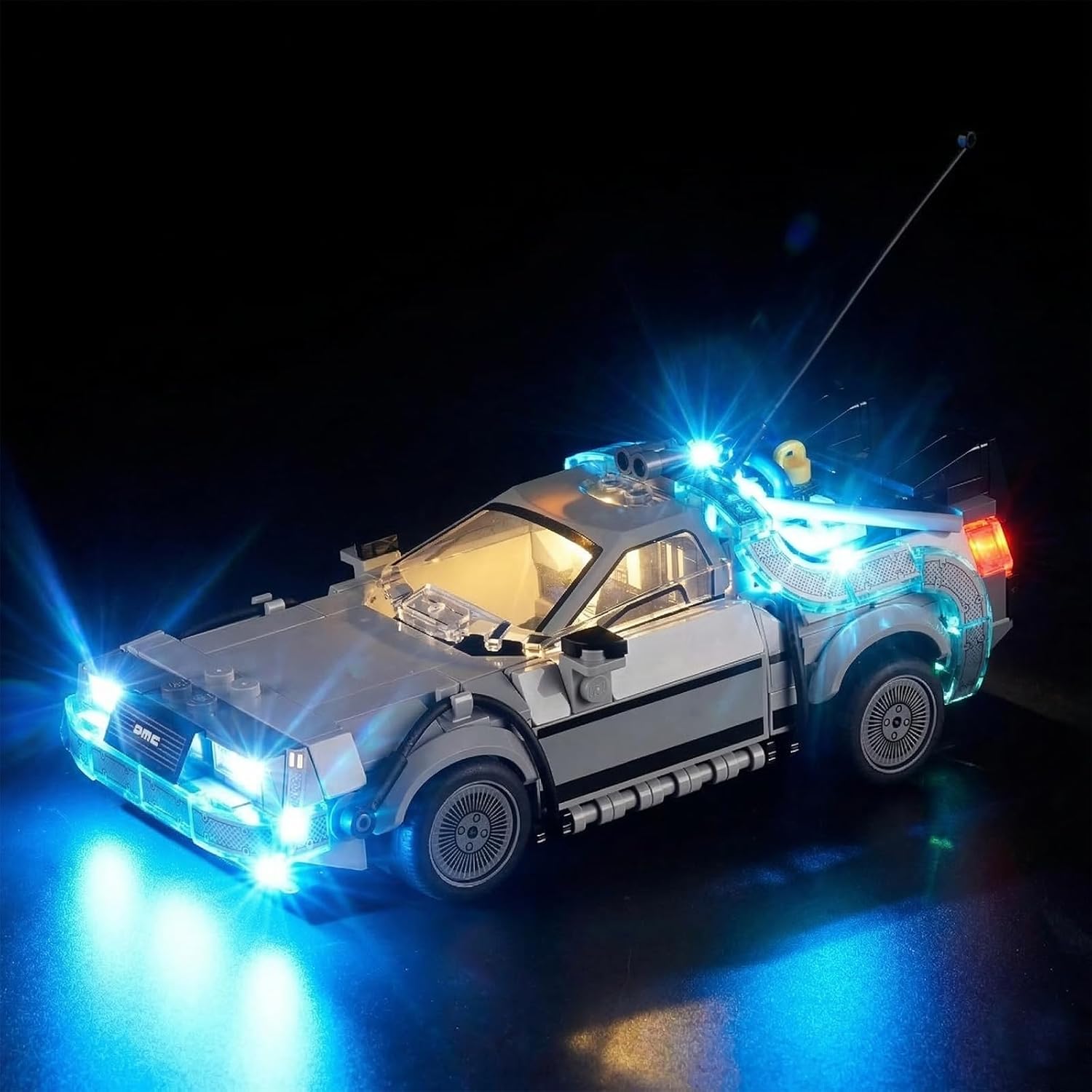 Light Kit for Lego 77256 Time Machine from Back to The Future Set, Compatible with Lego 77256 Building Blocks Model(Not Include Blocks Set)