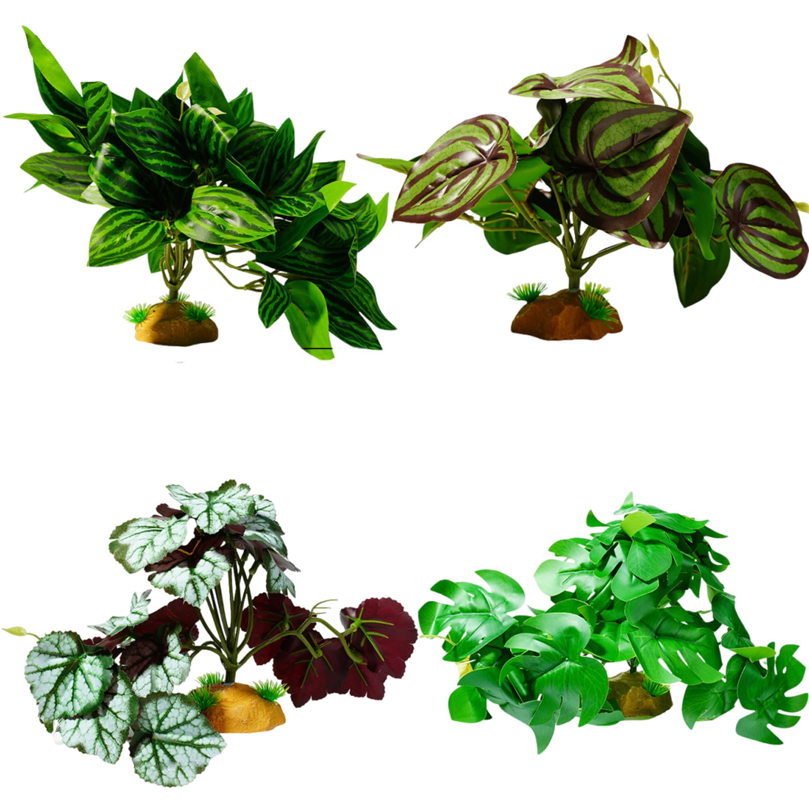 Oxxggkao Artificial Aquarium Decorations for Shrimp Habitat, Fish Landscape Ornaments & Terrarium Fish Landscape Ornaments & Terrarium