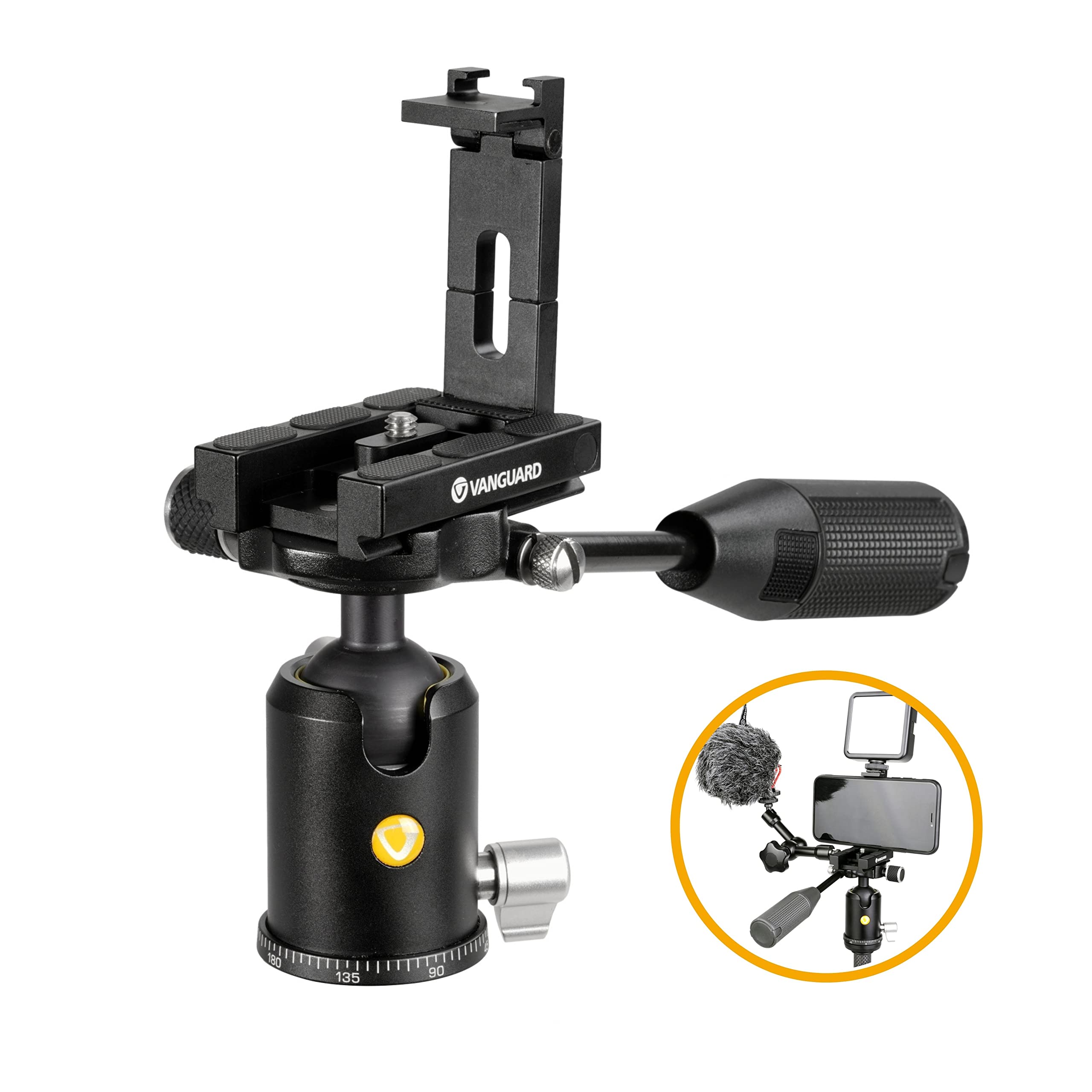 Vanguard Veo 2S CM-264TBP120T - Monopie para cámara réflex de Carbono con retráctil rótula Bola