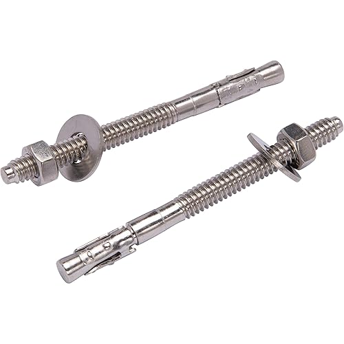 1/4" X 3" Stainless Wedge Anchor (10pc), 18-8 Stainless Steel