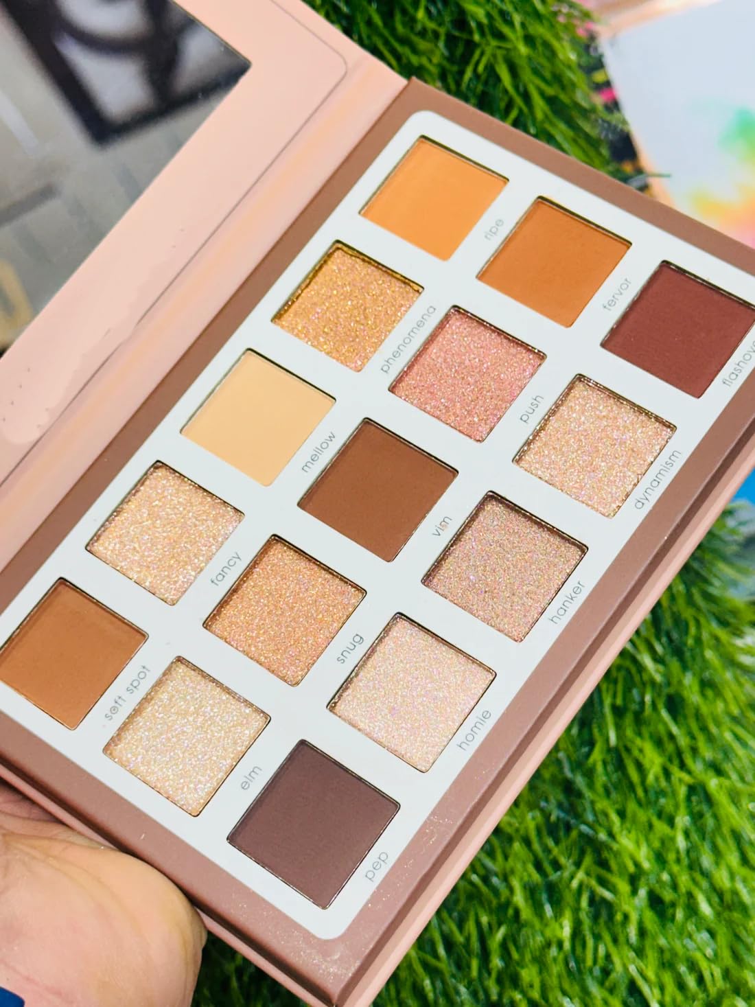 NYLI Professional High Pigment 15 Color's Matte & Shimmer Eye shadow Palette with Inbuild Mirror (Multicolor) 2
