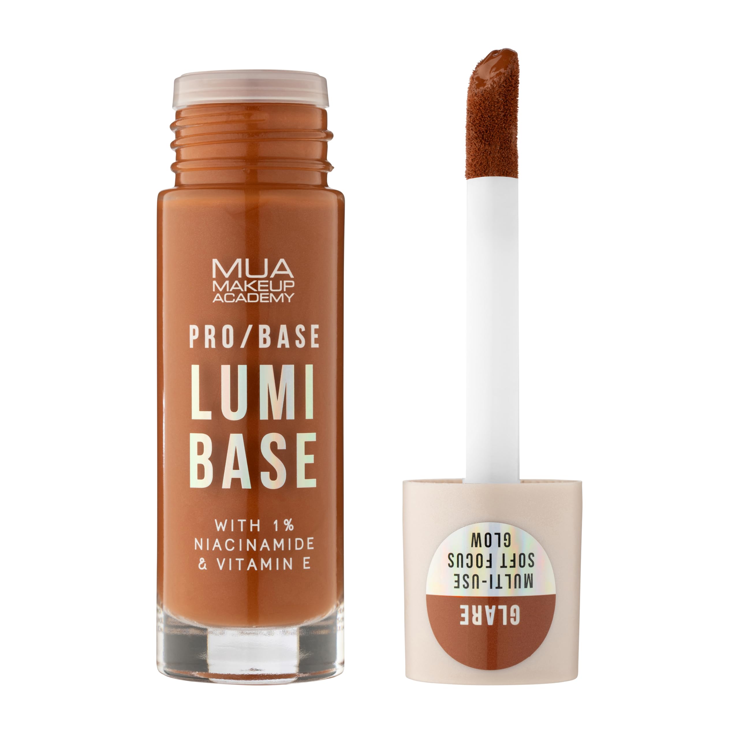 MUA Makeup Academy PRO/BASE Lumi Base, Tinted Glow Formula, Glare - Vegan & Cruelty Free
