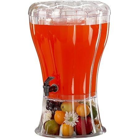 Buddeez Unbreakable 3-1/2-Gallon Beverage Dispenser with Removable Ice-Cone