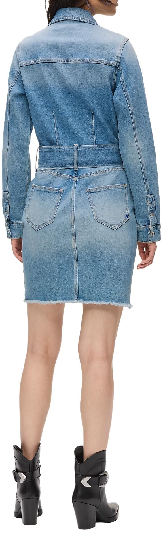 Karl Lagerfeld Jeans Damen Belted Denim Dress