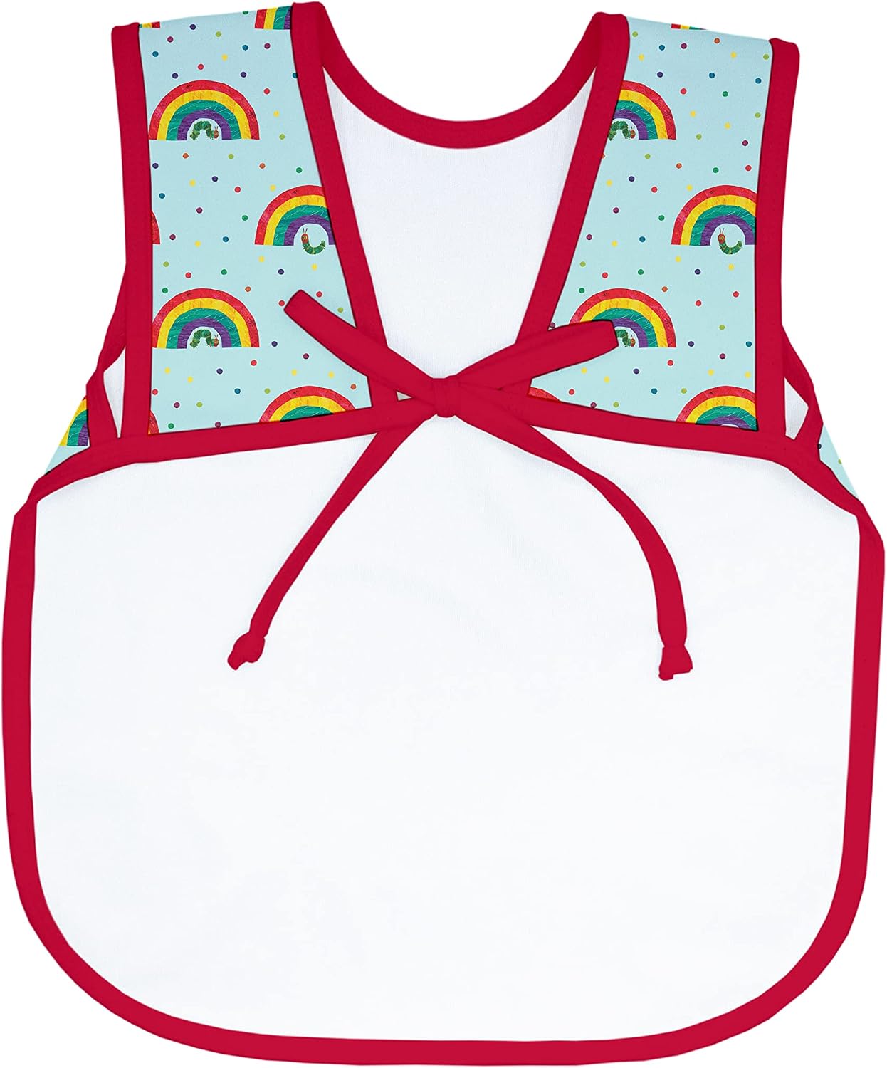 BapronBaby Eric Carle Rainbowl Caterpillar Bundle - Bapron (Sz Baby/Toddler 6m-3T) + Wet Bag 11" x 9" Bundle - Soft Waterproof Stain Resistant Bib - Machine Washable image 4