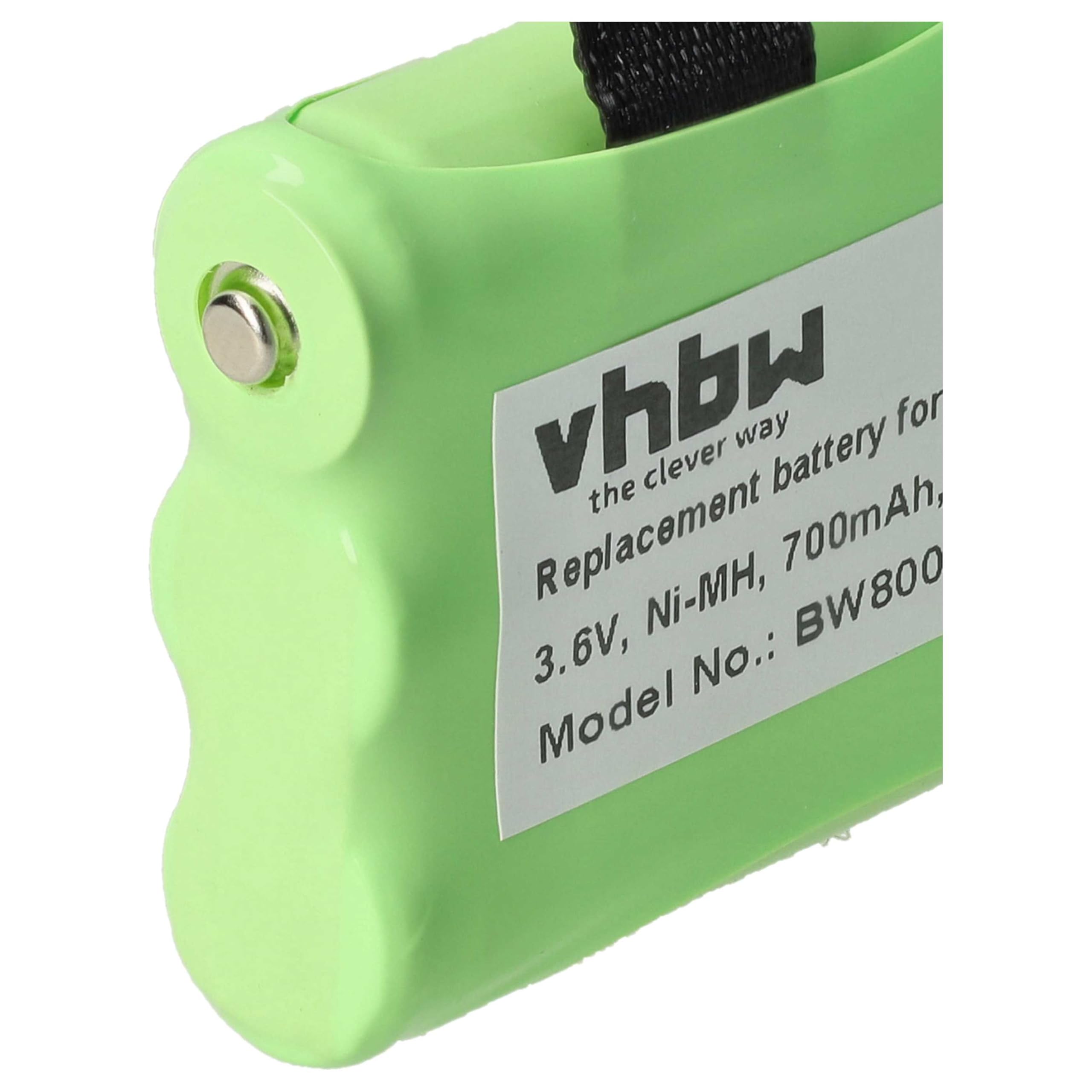 vhbw 5 x akumulator zastępuje 53617 3XCAAA, KEBT-086-B do radia (700 mAh, 3,6 V, NiMH)